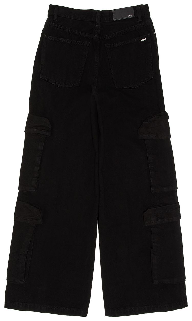Amiri Baggy Denim Cargo Pants Black