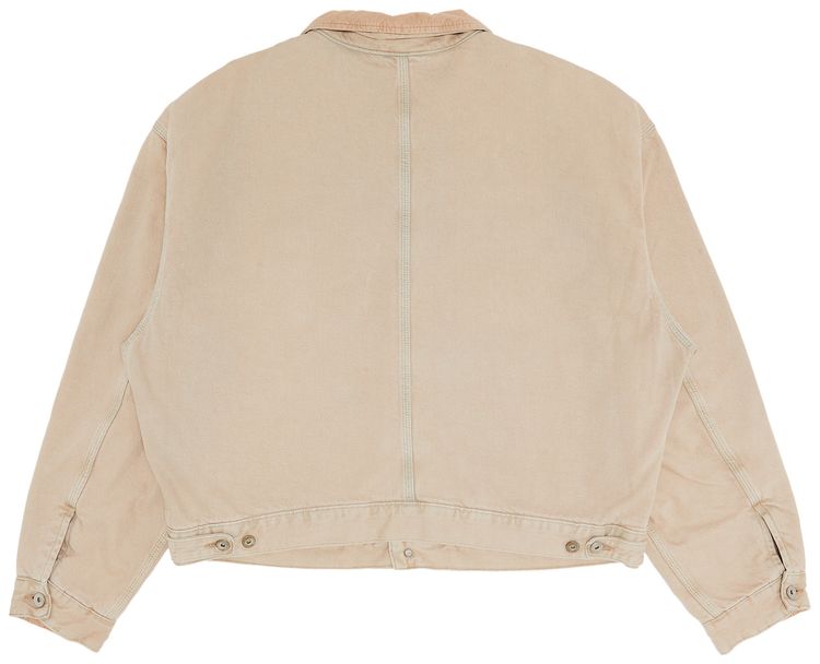 Yeezy Season 6 Flannel Lined Canvas Jacket Beige