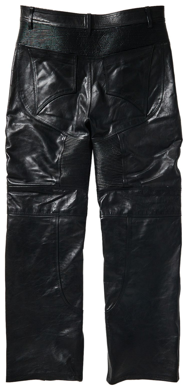 MISERE MODERNE Baha Rally Moto Leather Pants Black