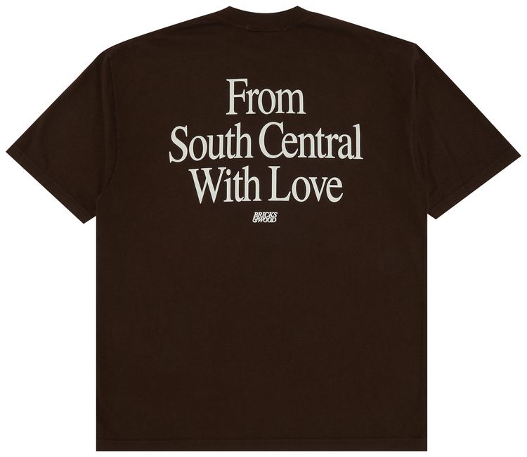 Bricks  Wood From South Central With Love Tee Chocolate
