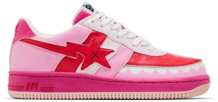 Kaws x Bapesta FS 029 Low Chompers   Pink