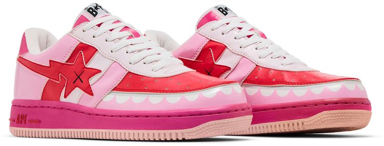 Kaws x Bapesta FS 029 Low Chompers   Pink