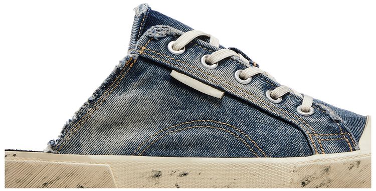Balenciaga Paris Sneaker Mule Destroyed   Denim