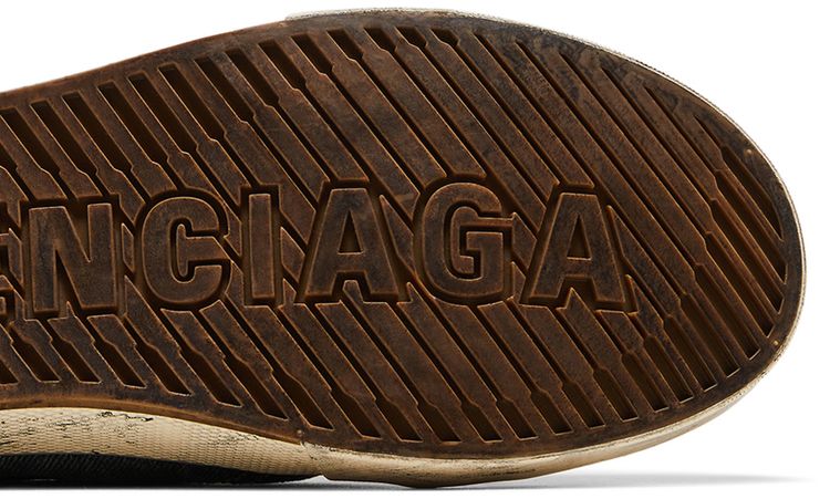 Balenciaga Paris Sneaker Mule Destroyed   Denim