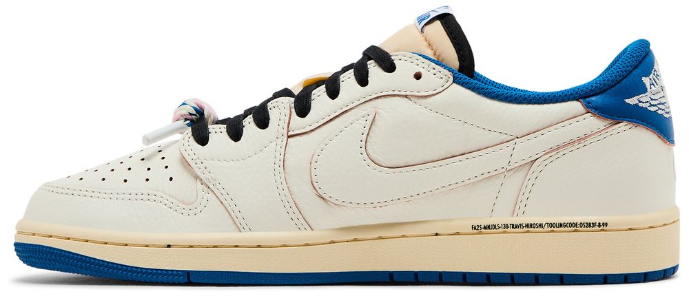 Fragment Design X Travis Scott X Air Jordan 1 RETRO Low OG Sp 'sail Military Blue'
