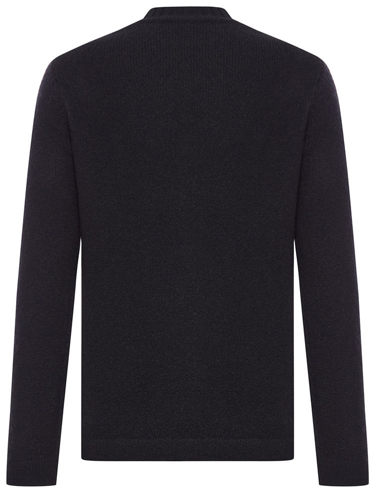 Stone Island Wool Nylon Knit Crewneck Black