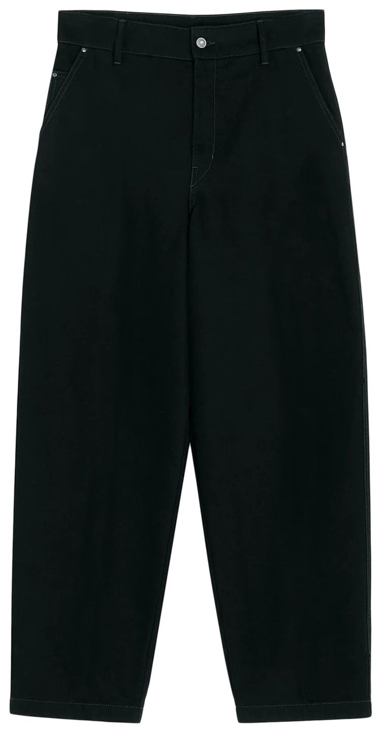 Lemaire Maxi Barrel Workwear Pants Black