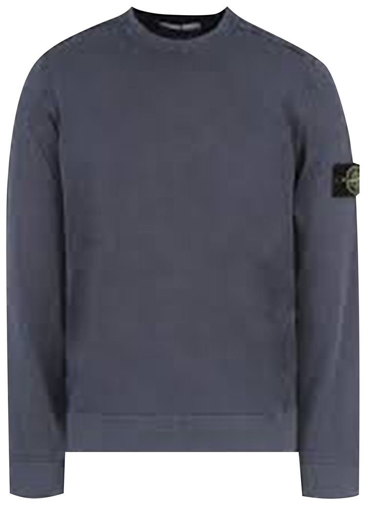 Stone Island Organic Cotton Fleece Sweatshirt Ink