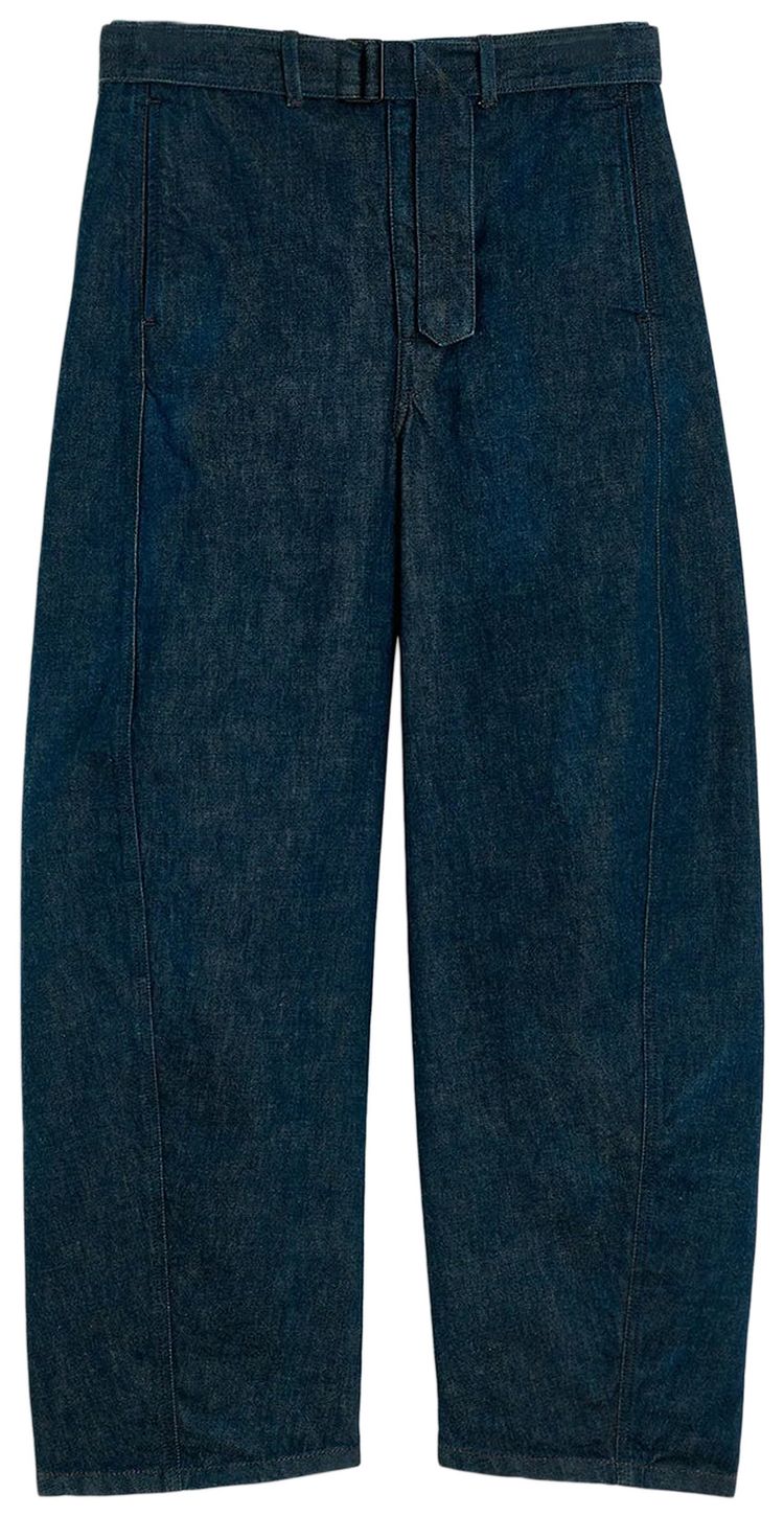 Lemaire Twisted Belted Pants Denim Indigo