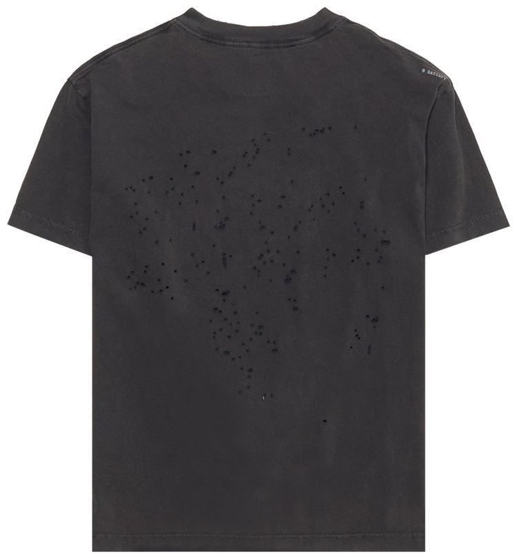 SATISFY MothTech T Shirt Graffiti Aged Black