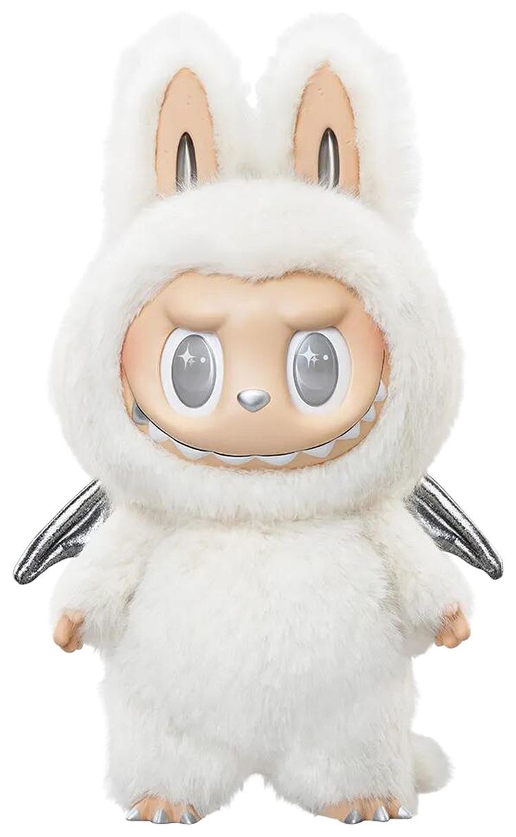 Pop Mart Labubu THE MONSTERS Zimomo ANGEL IN CLOUDS Vinyl Face Doll  Tote Bag White