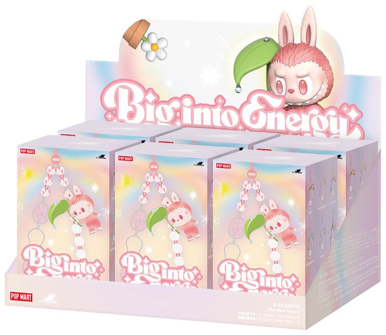 Pop Mart Labubu THE MONSTERS Big into Energy Series Phone Charm Whole Set Mystery 6 Blind Boxes