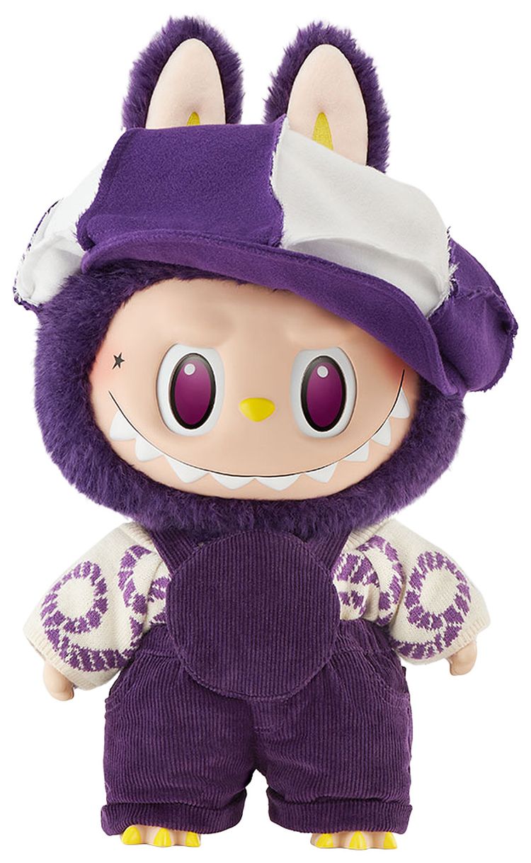Pop Mart  PRONOUNCE Labubu BE FANCY NOW Vinyl Plush Doll Purple