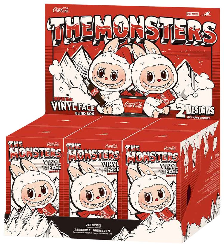 Pop Mart Labubu THE MONSTERS COCA COLA SERIES Vinyl Face Sealed Whole Set Mystery 6 Blind Boxes