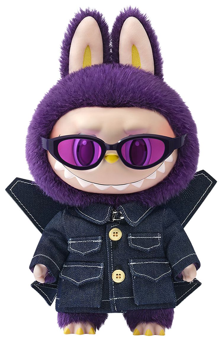 Pop Mart  PRONOUNCE Labubu WINGS OF FANTASY Vinyl Plush Doll Purple