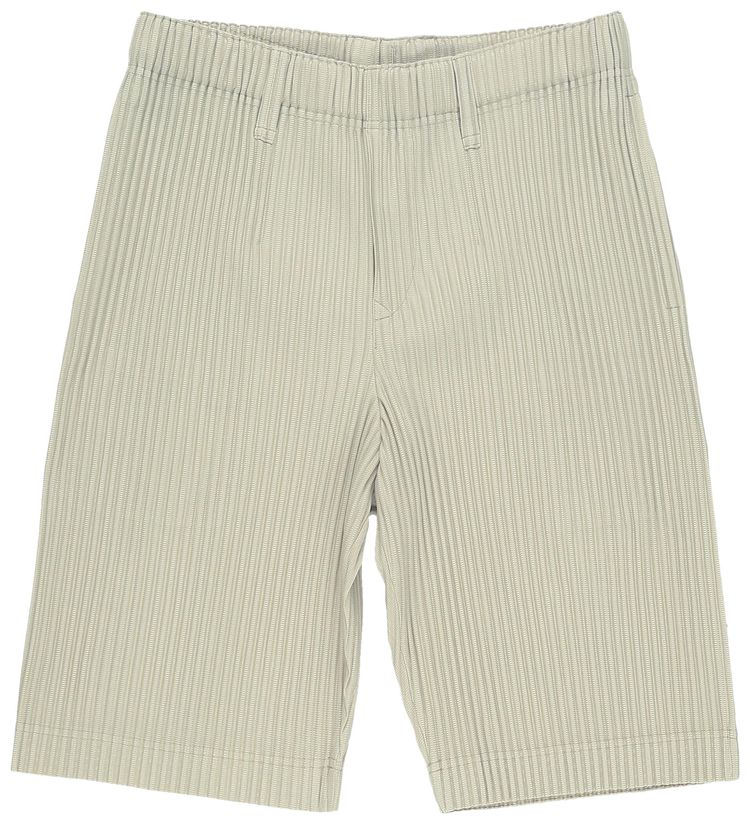 Homme Plisse Issey Miyake Tailored Pleats 2 Shorts Dry Grass Green