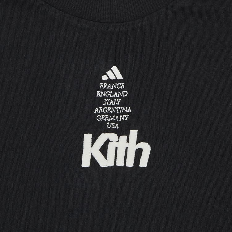 Kith For Adidas Football Short Sleeve Tee  Black