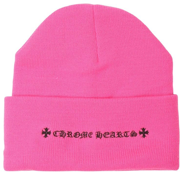 Chrome Hearts Triple Cross Beanie Pink