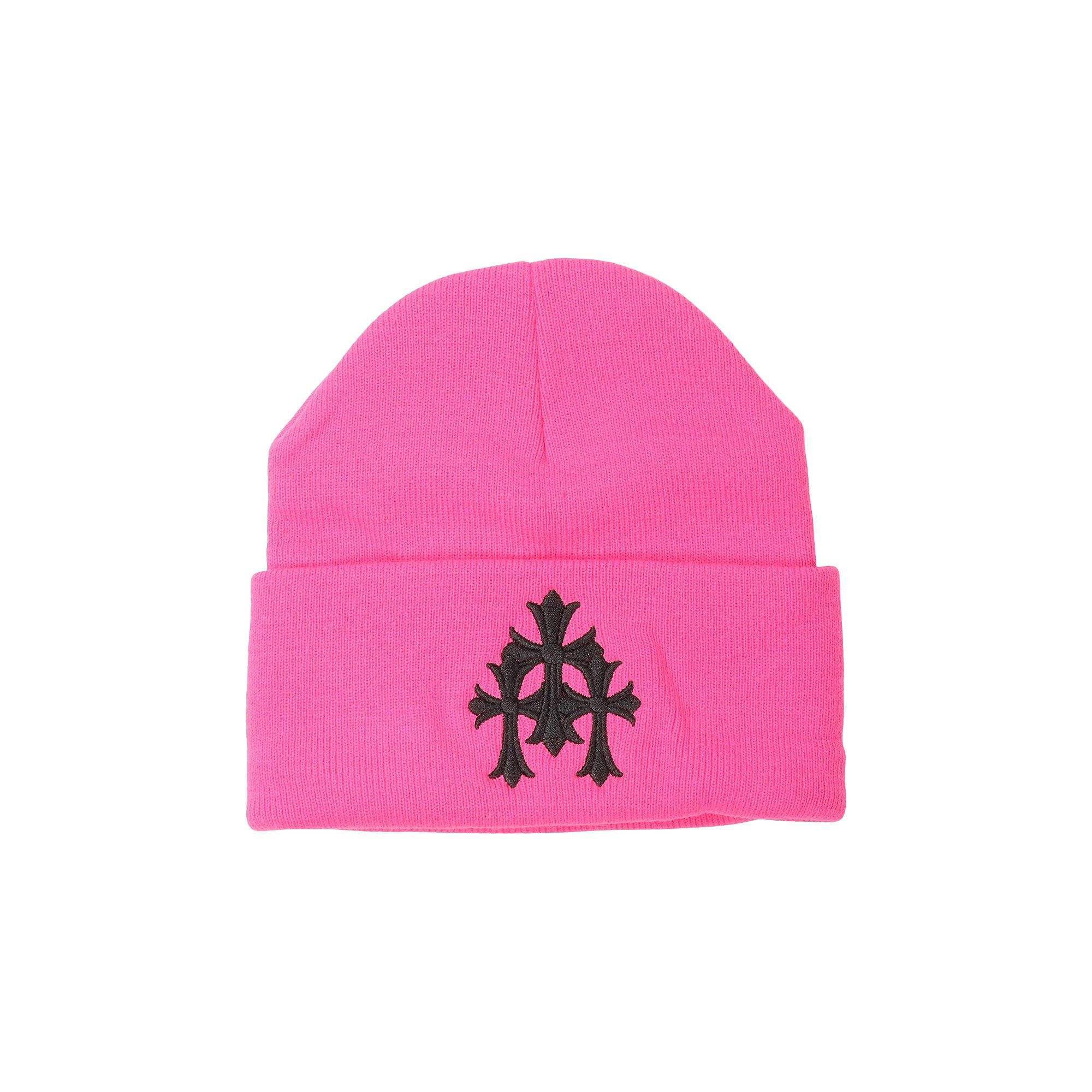 Buy Chrome Hearts Triple Cross Beanie 'Pink' - 01383