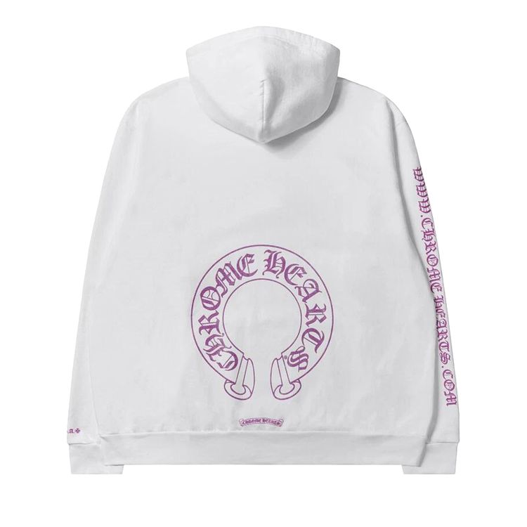 Chrome Hearts Horseshoe Hoodie Purple Glitter