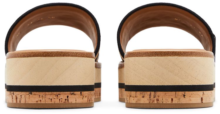 Dior Wmns DWay Slide Raffia Black