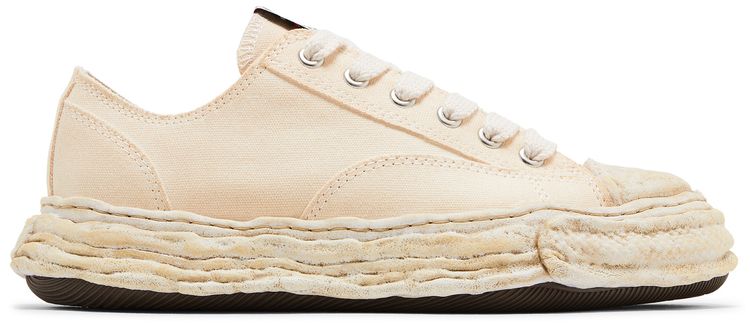 Maison Mihara Yasuhiro Peterson 23 OG Sole Garment Dyed Canvas Low Beige