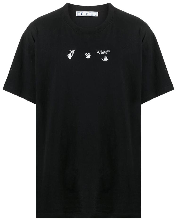 Off White Mad Cat Over Tee BlackLight Green