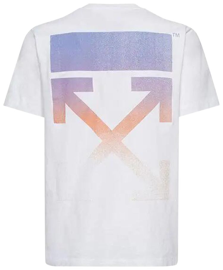 Off White Degrade Arrow Short Sleeve Slim Tee BlackMulticolor