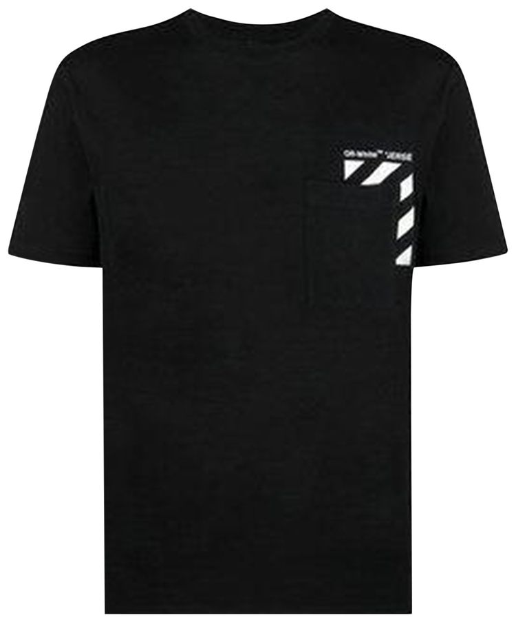 Off White Diag Slim Short Sleeve Tee BlackWhite