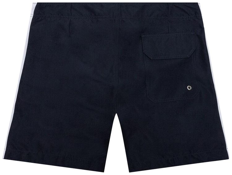 Palm Angels Monogram Swimshort Navy BlueWhite