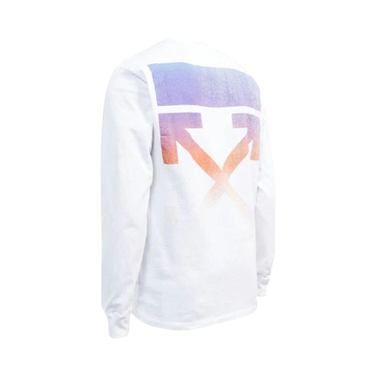 Off White Degrade Arrows Long Sleeve T Shirt WhiteMulticolor