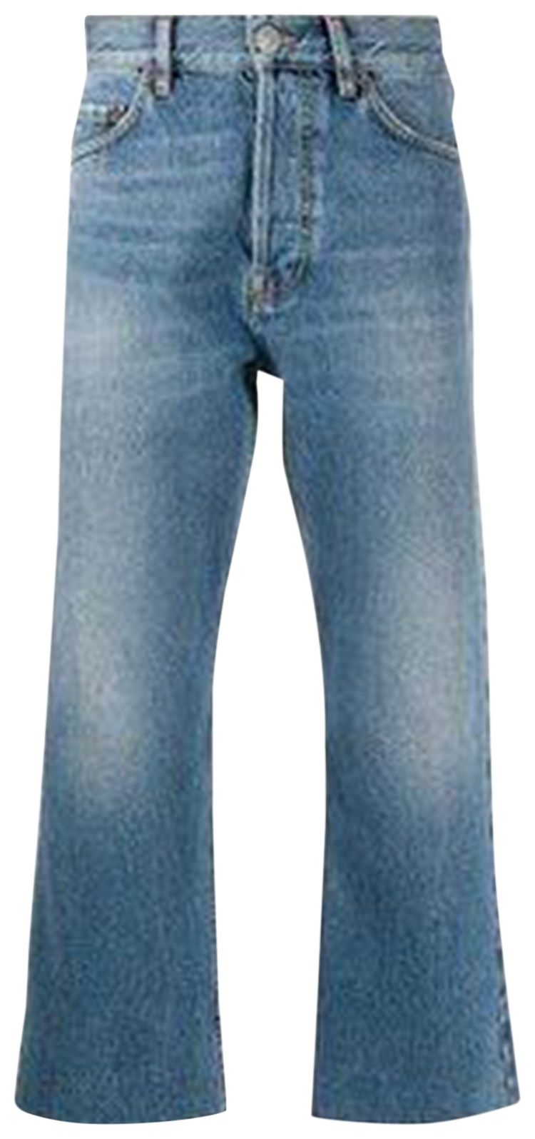 Balenciaga Cropped Straight Leg Jeans Blue