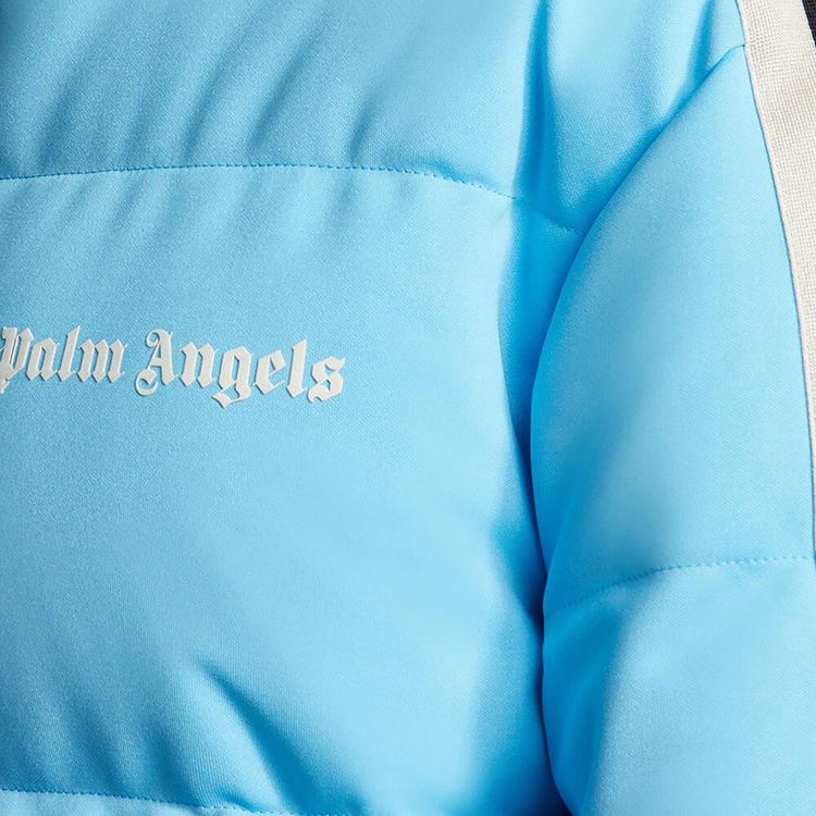 Palm Angels x Moncler Rodman Short Down Jacket Light Blue White