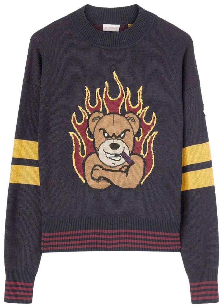 Palm Angels x 8 Moncler Tricot Crewneck Black