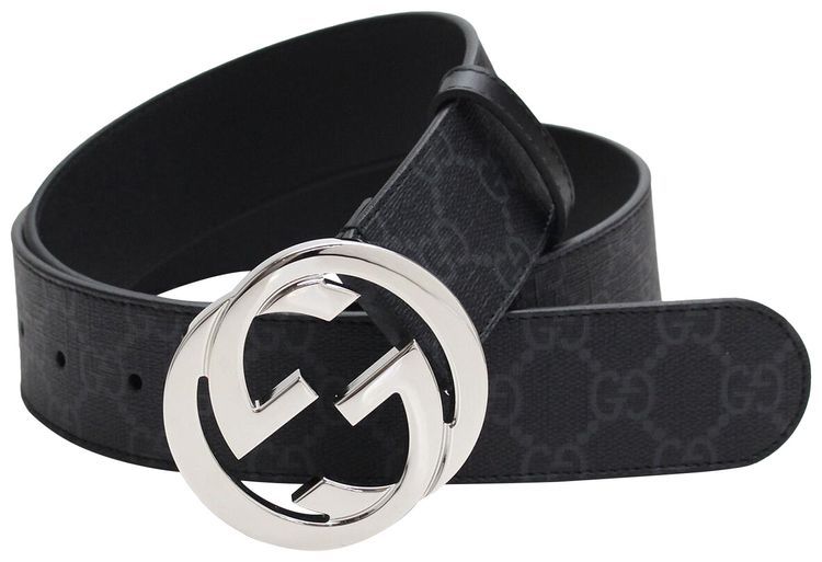 Gucci GG Supreme Interlocking G Belt Black