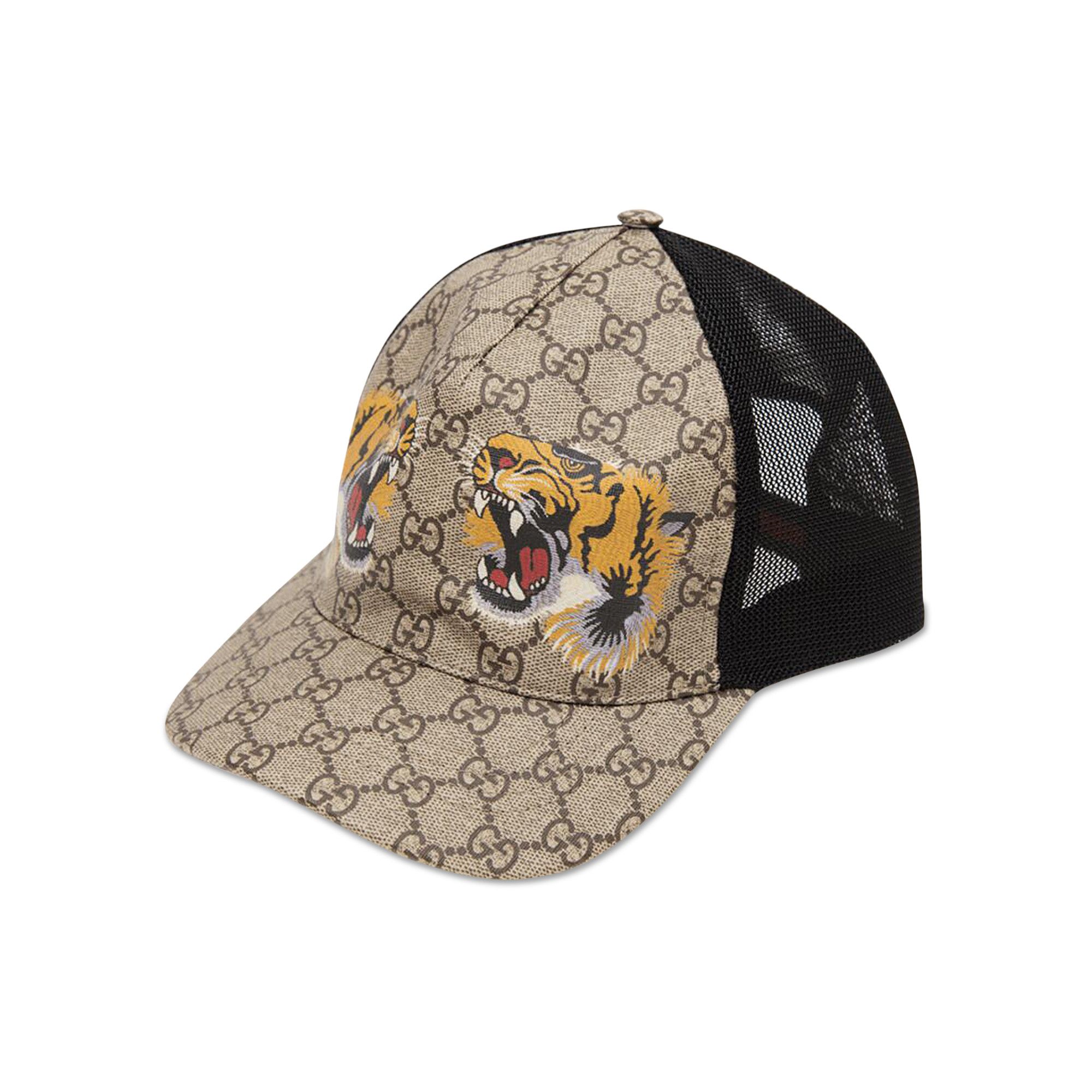 Buy Gucci Tigers Print GG Supreme Baseball Hat 'Beige/Brown