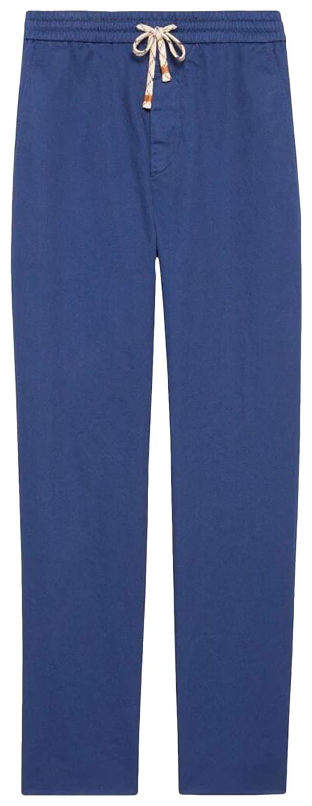 Gucci Logo Print Drawstring Track Pants Blue