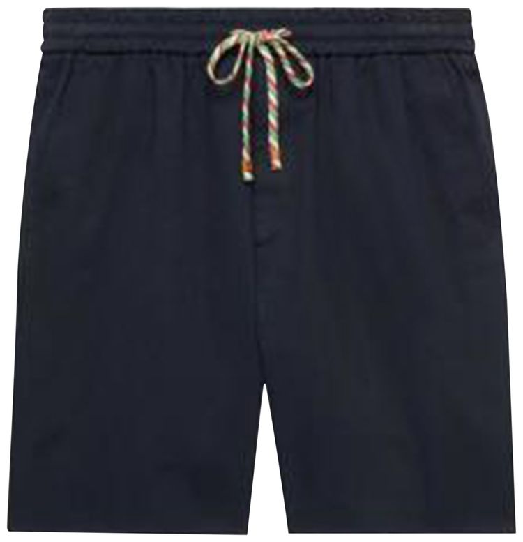 Gucci Logo Print Shorts Blue