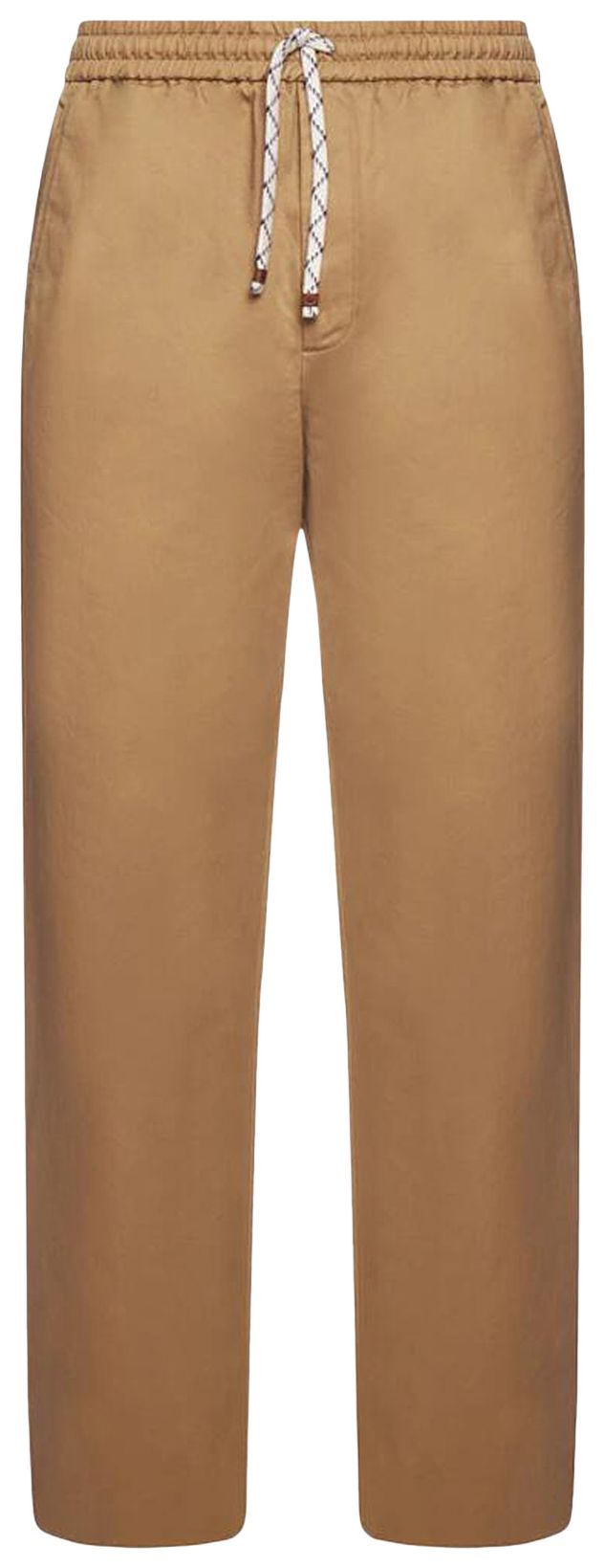 Gucci Logo Print Drawstring Pants Beige