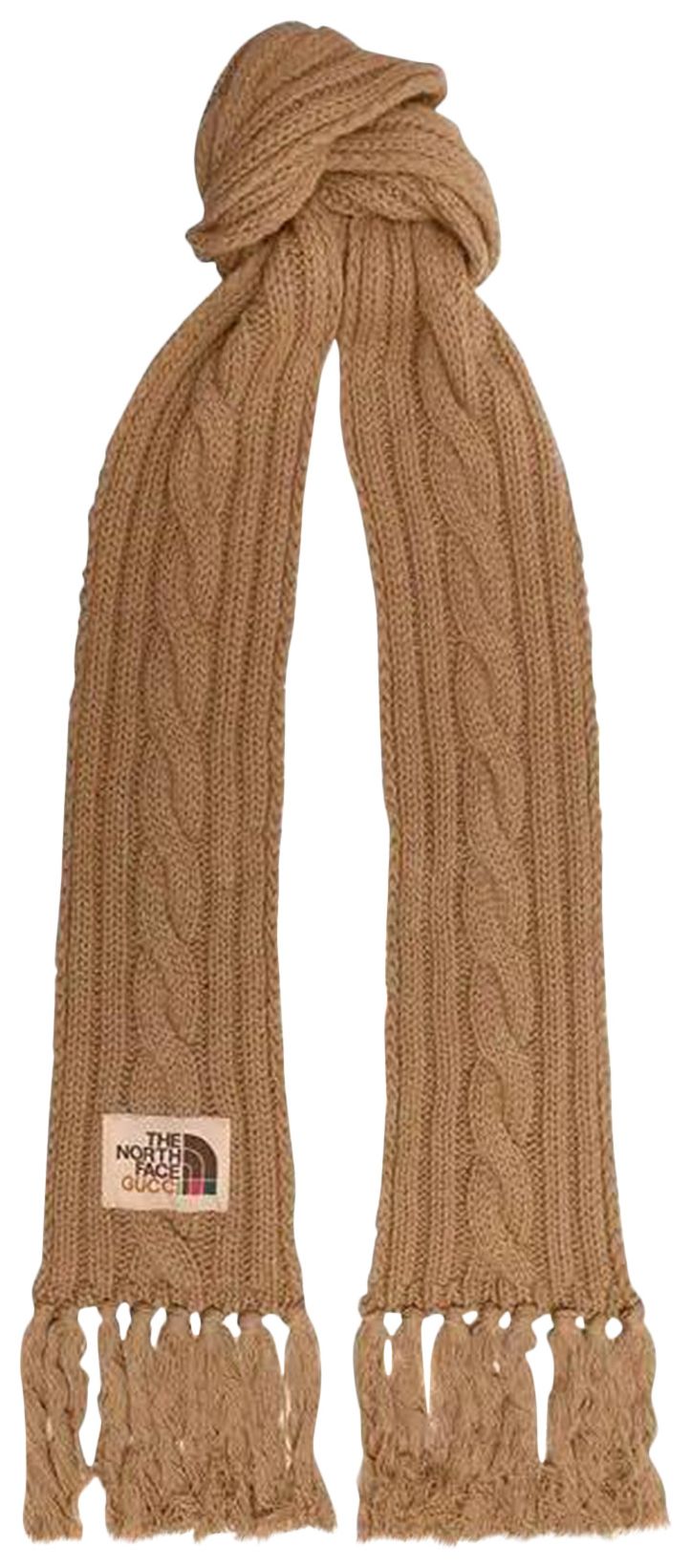 Gucci x The North Face Wool Scarf Beige
