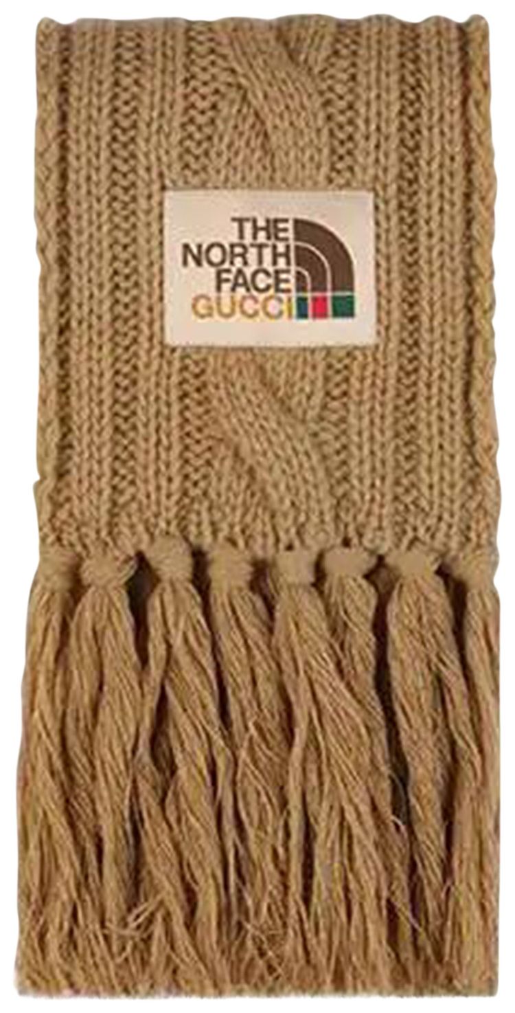 Gucci x The North Face Wool Scarf Beige