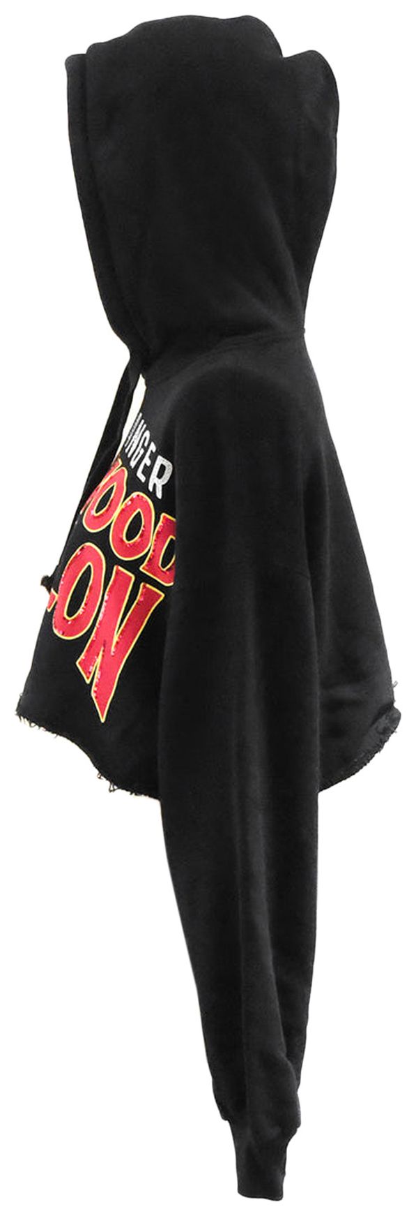 Gucci Hollywood Babylon Cropped Hoodie Black