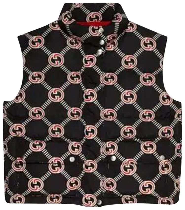 Gucci Interlocking G Down Vest Black