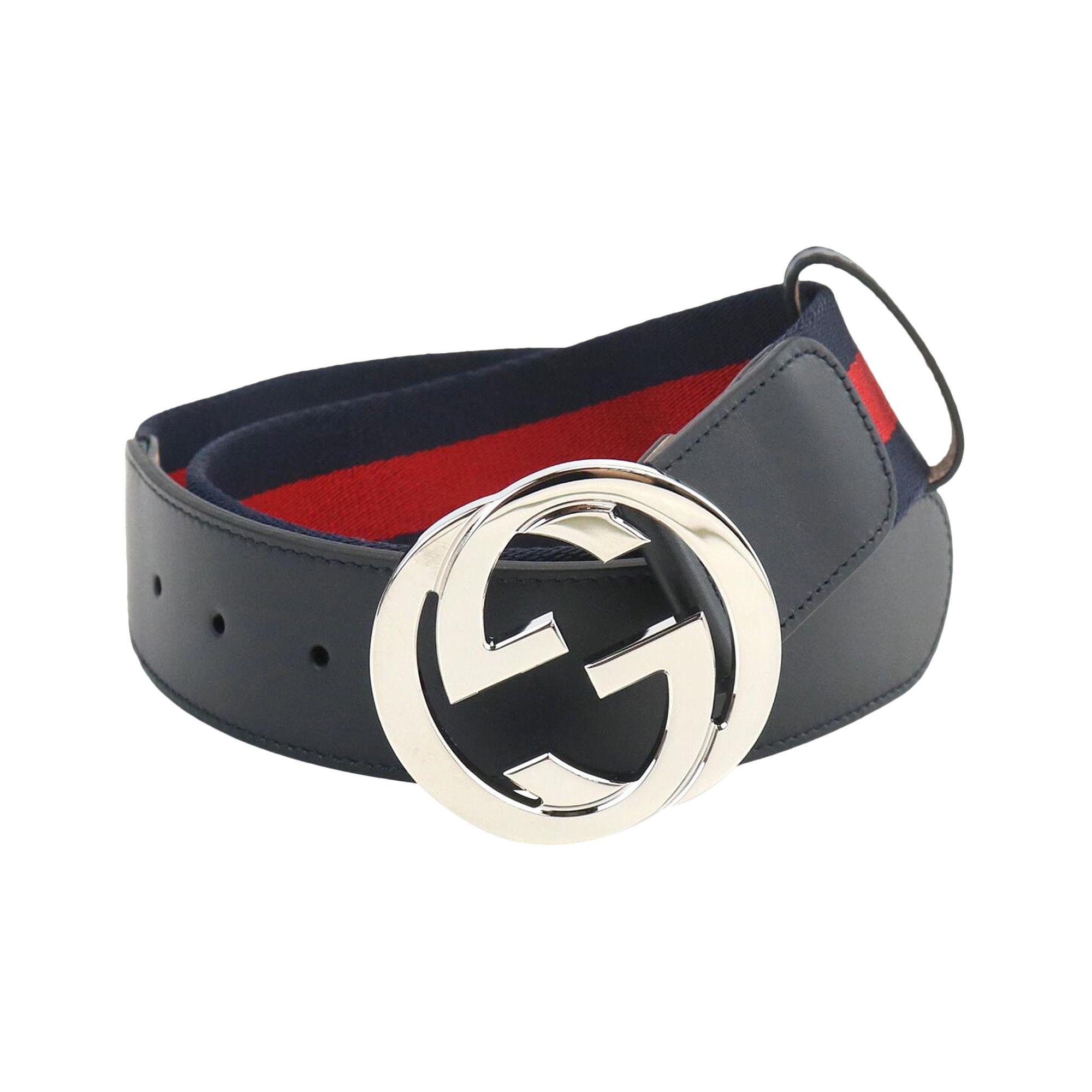 Buy Gucci GG Buckle Web Belt 'Blue/Red' - 411924 H917N 8497 | GOAT
