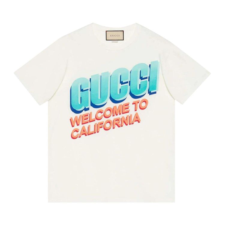 Gucci Welcome To California T Shirt White