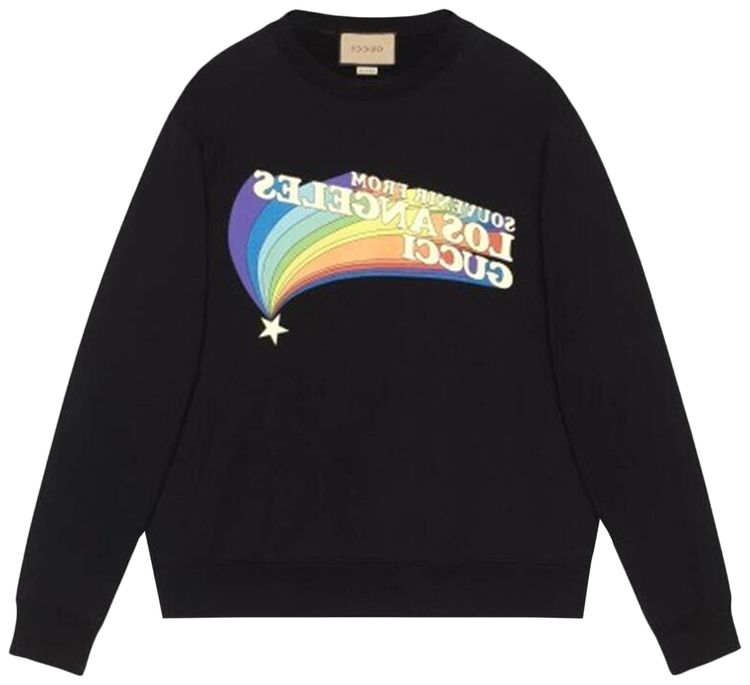 Gucci Souvenir From Los Angeles Sweatshirt Black