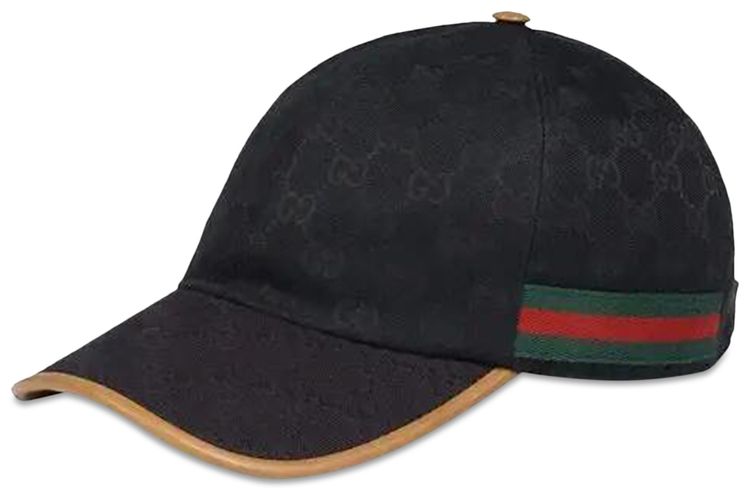 Gucci GG Canvas Baseball Cap BlackBeige