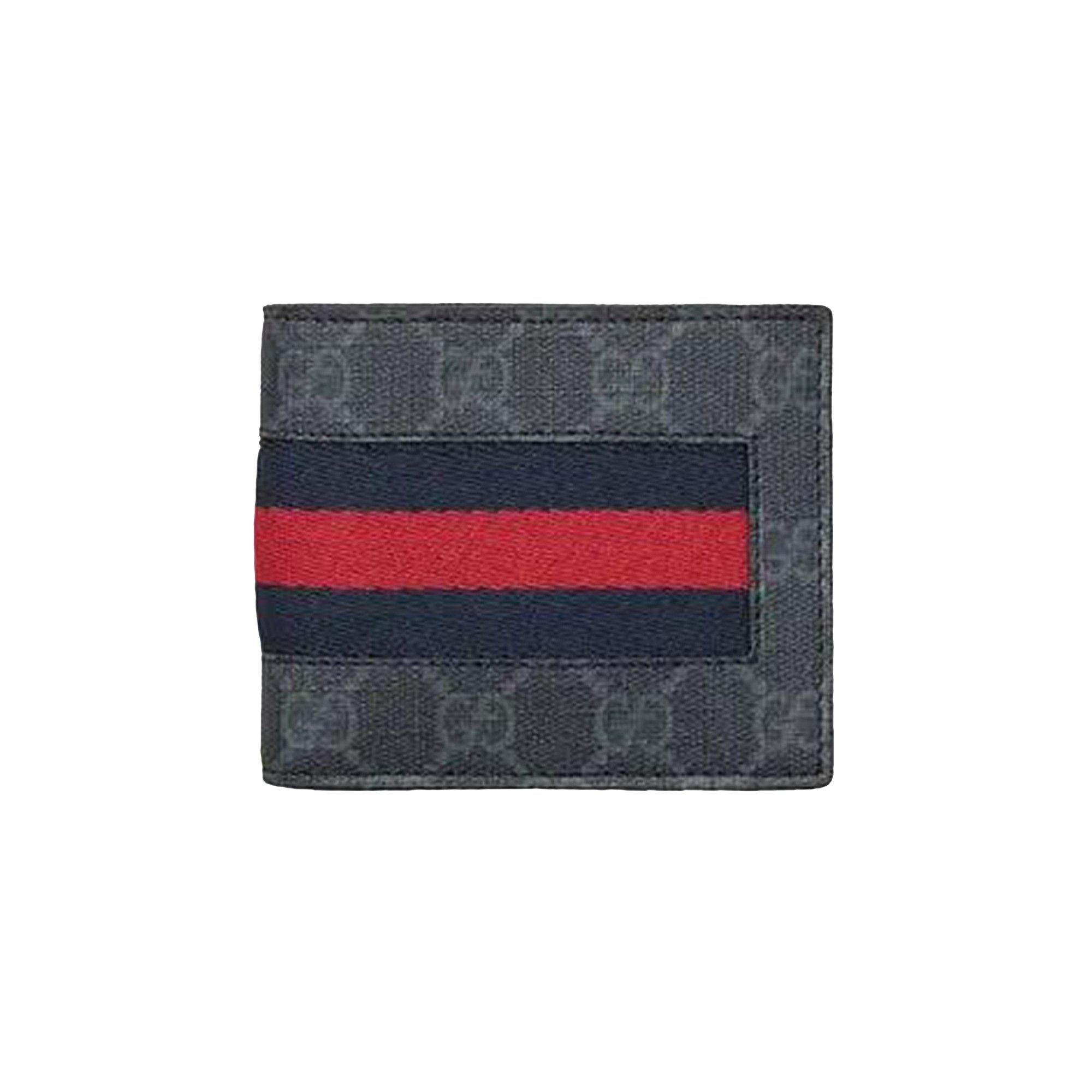 Buy Gucci Bifold Wallet GG Supreme Web 'Black' - 408827 KHN4N 1095