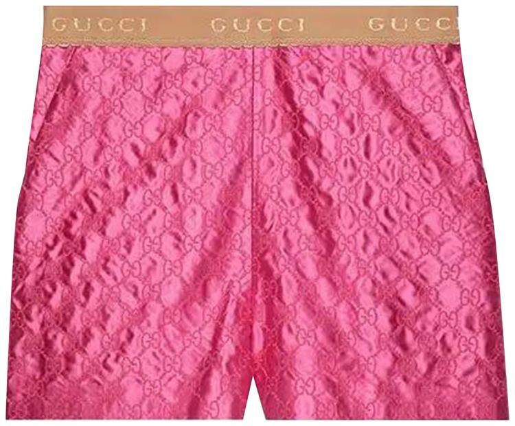 Gucci GG Embroidered Shorts Pink