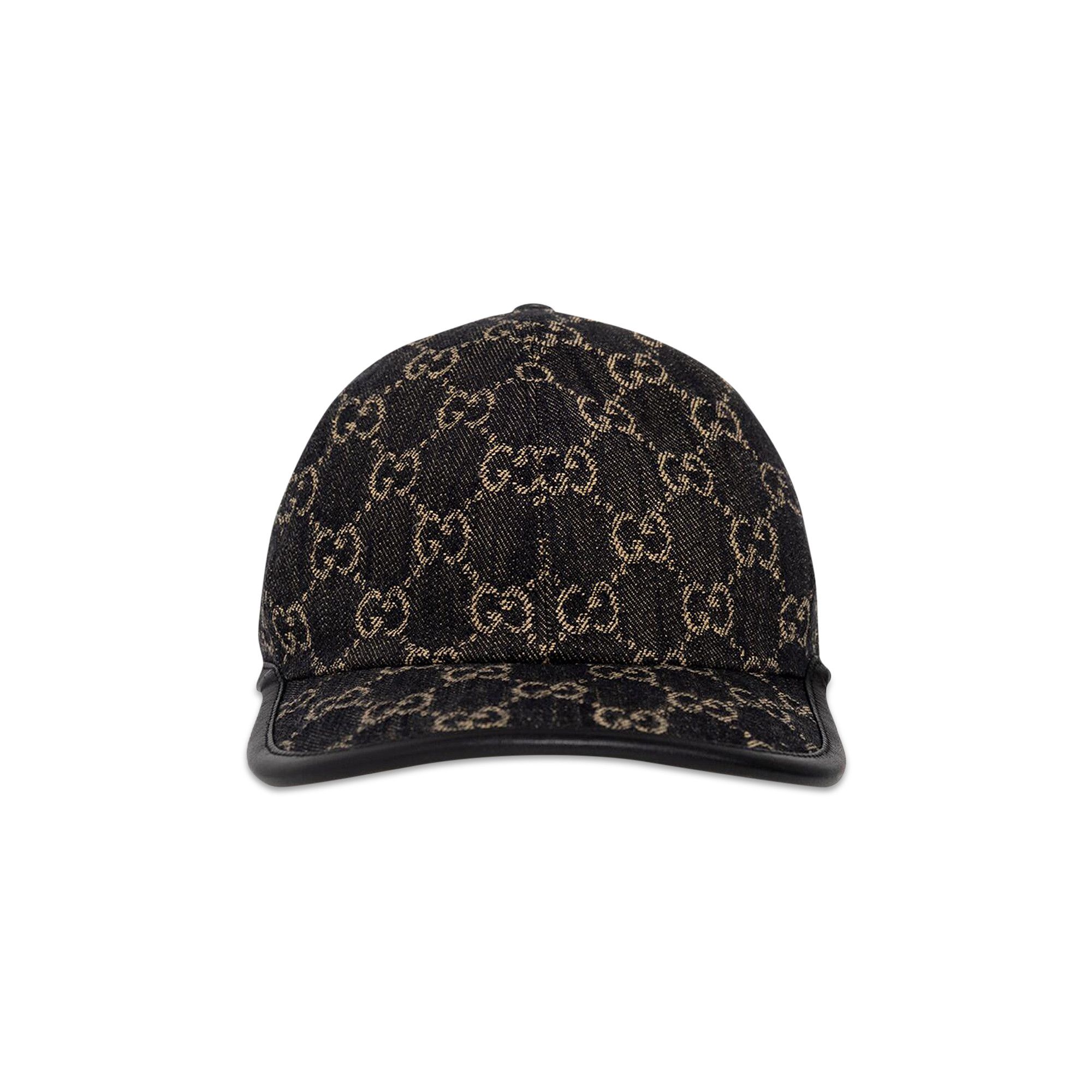 Buy Gucci Logo Denim Baseball Cap 'Black' - 656206 3HAF8 1060 | GOAT